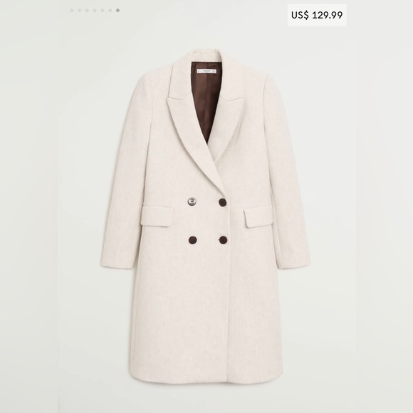 Jackets & Blazers - Double-breasted wool coat